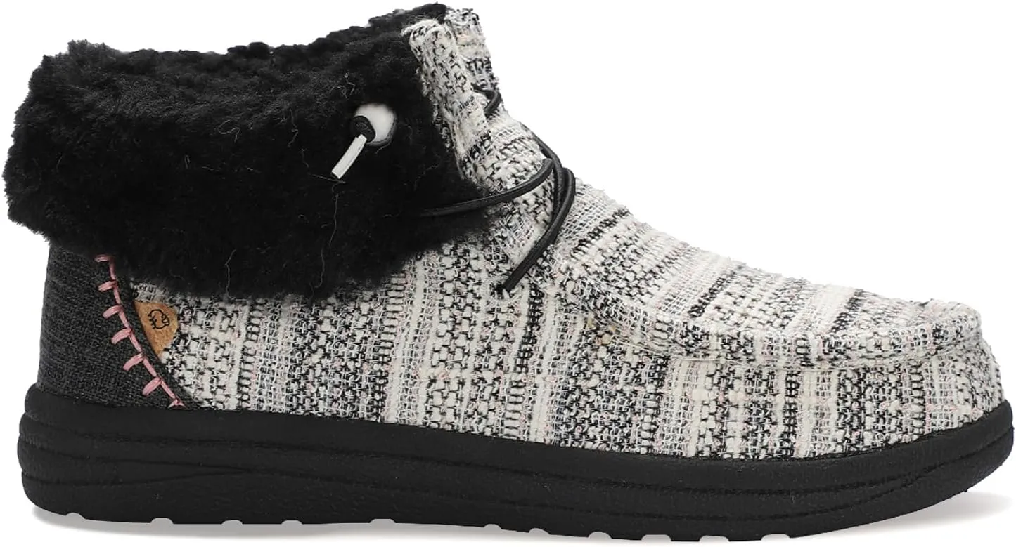 Lamo Women's Cassidy Shoes for Women - Matte Rich Suede and Textile Upper - Lightweight Women Footwear Faux Fur Lined, 100% Australian Sheepskin Footbed LITE EVA Outsole