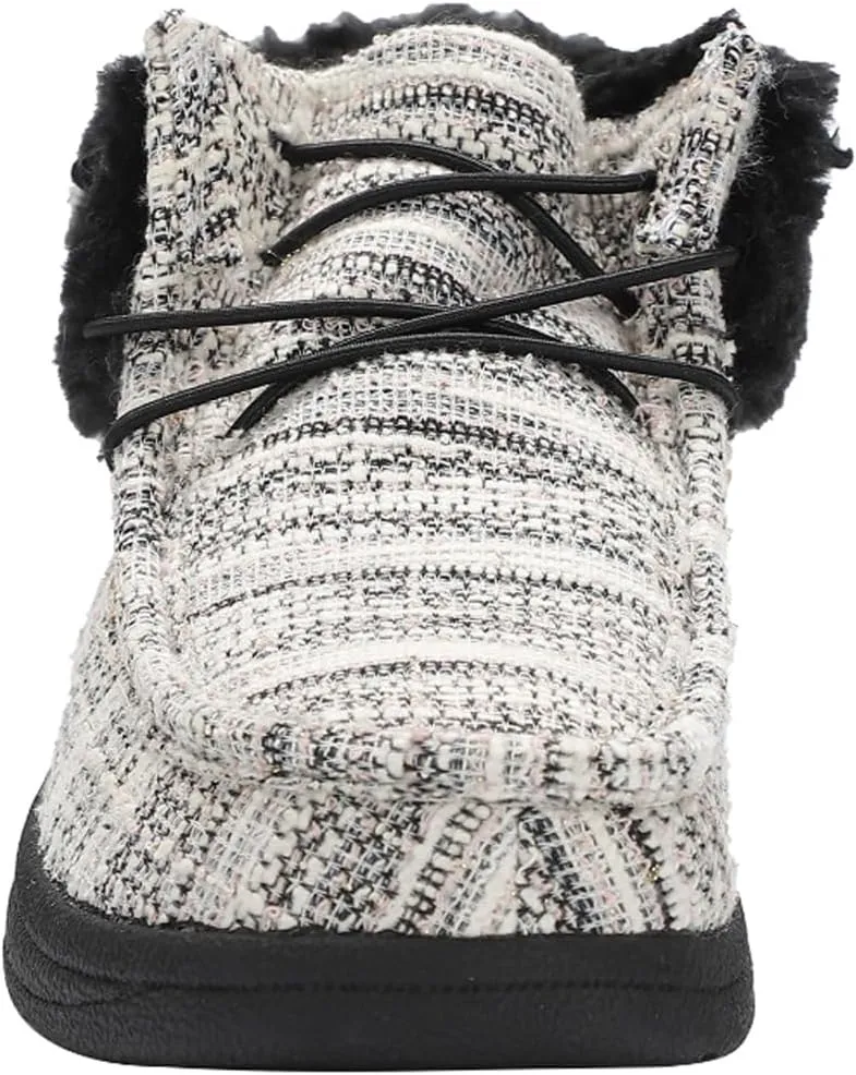Lamo Women's Cassidy Shoes for Women - Matte Rich Suede and Textile Upper - Lightweight Women Footwear Faux Fur Lined, 100% Australian Sheepskin Footbed LITE EVA Outsole