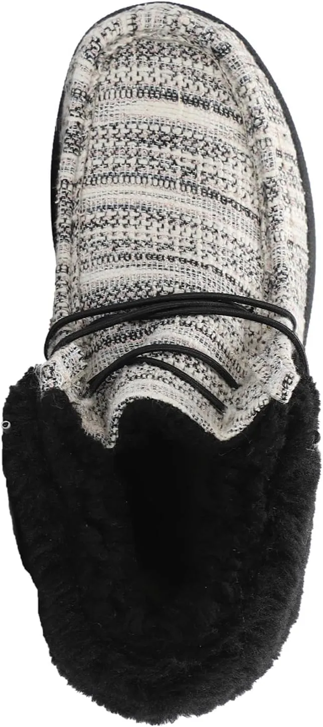Lamo Women's Cassidy Shoes for Women - Matte Rich Suede and Textile Upper - Lightweight Women Footwear Faux Fur Lined, 100% Australian Sheepskin Footbed LITE EVA Outsole