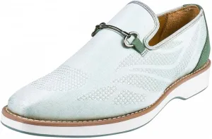 LIBERTYZENO Mens Canvas Textile & Suede Leather Adults Noble Penny Loafers Slip On Prom & Wedding Party Shoes for Prom Graduation