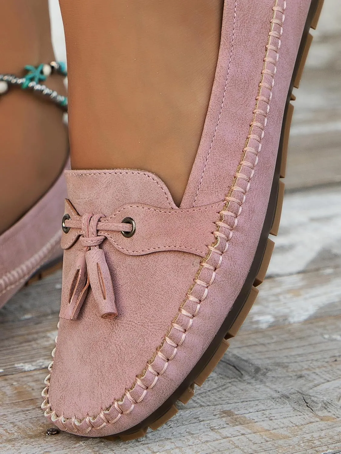 Loafers for Women Business Casual Flats Shoes Comfortable Lightweight Penny Loafers Slip On Work Flats Dress Shoes