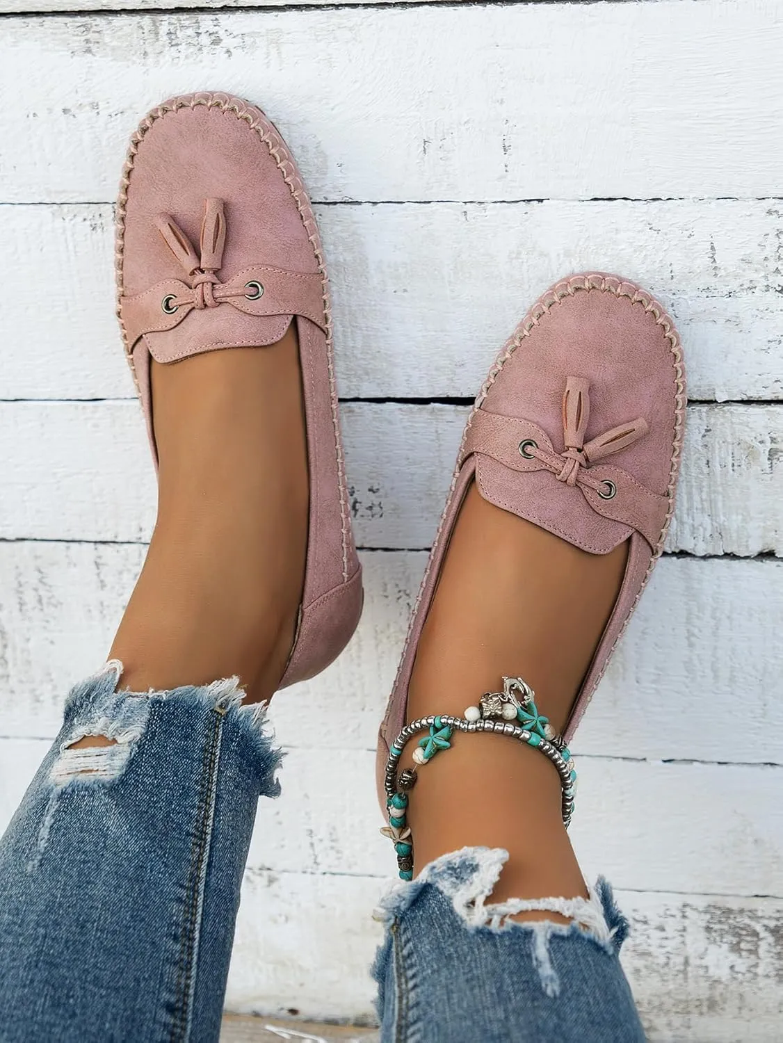Loafers for Women Business Casual Flats Shoes Comfortable Lightweight Penny Loafers Slip On Work Flats Dress Shoes