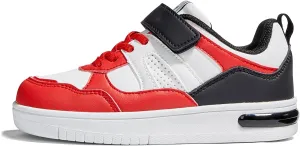 LUCKY STEP Kid's Sneakers School Running Loafers Low Top Walking Tennis Casual Shoes Strap Athletic Fashion Sneakers for Children/Boys/Girls
