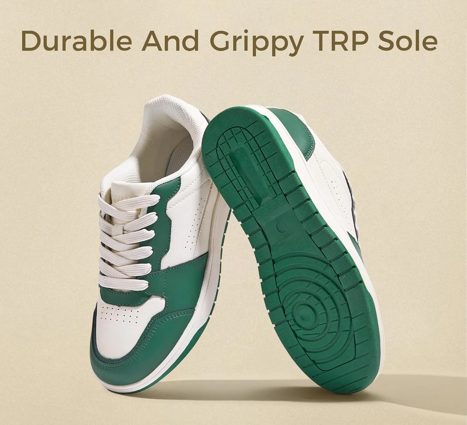 LUCKY STEP Men's Fashion Sneakers Lace Up Casual Low Top Anti-Slip Tennis Skateboard Basketball Walking Shoes