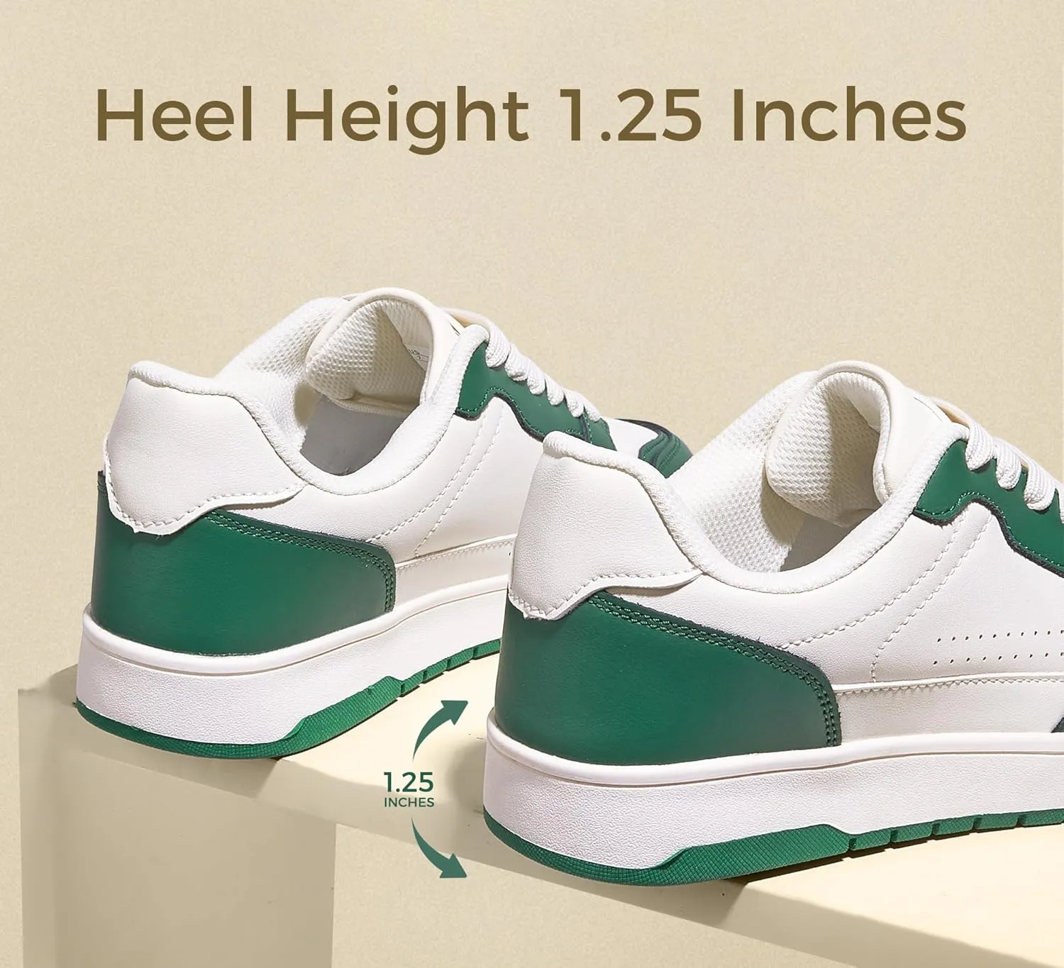 LUCKY STEP Men's Fashion Sneakers Lace Up Casual Low Top Anti-Slip Tennis Skateboard Basketball Walking Shoes