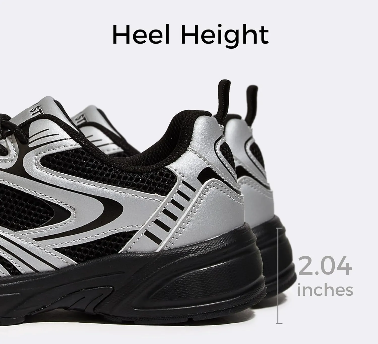 LUCKY STEP Women's Mesh Casual Fashion Sneakers Lace Up Lightweight Running Shoes Non Slip Breathable Chunky Shoes
