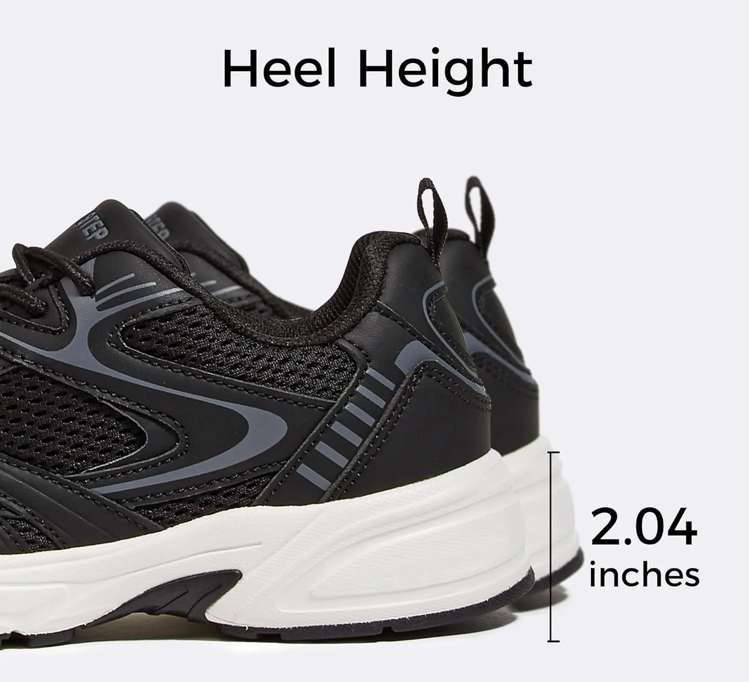 LUCKY STEP Women's Mesh Casual Fashion Sneakers Lace Up Lightweight Running Shoes Non Slip Breathable Chunky Shoes