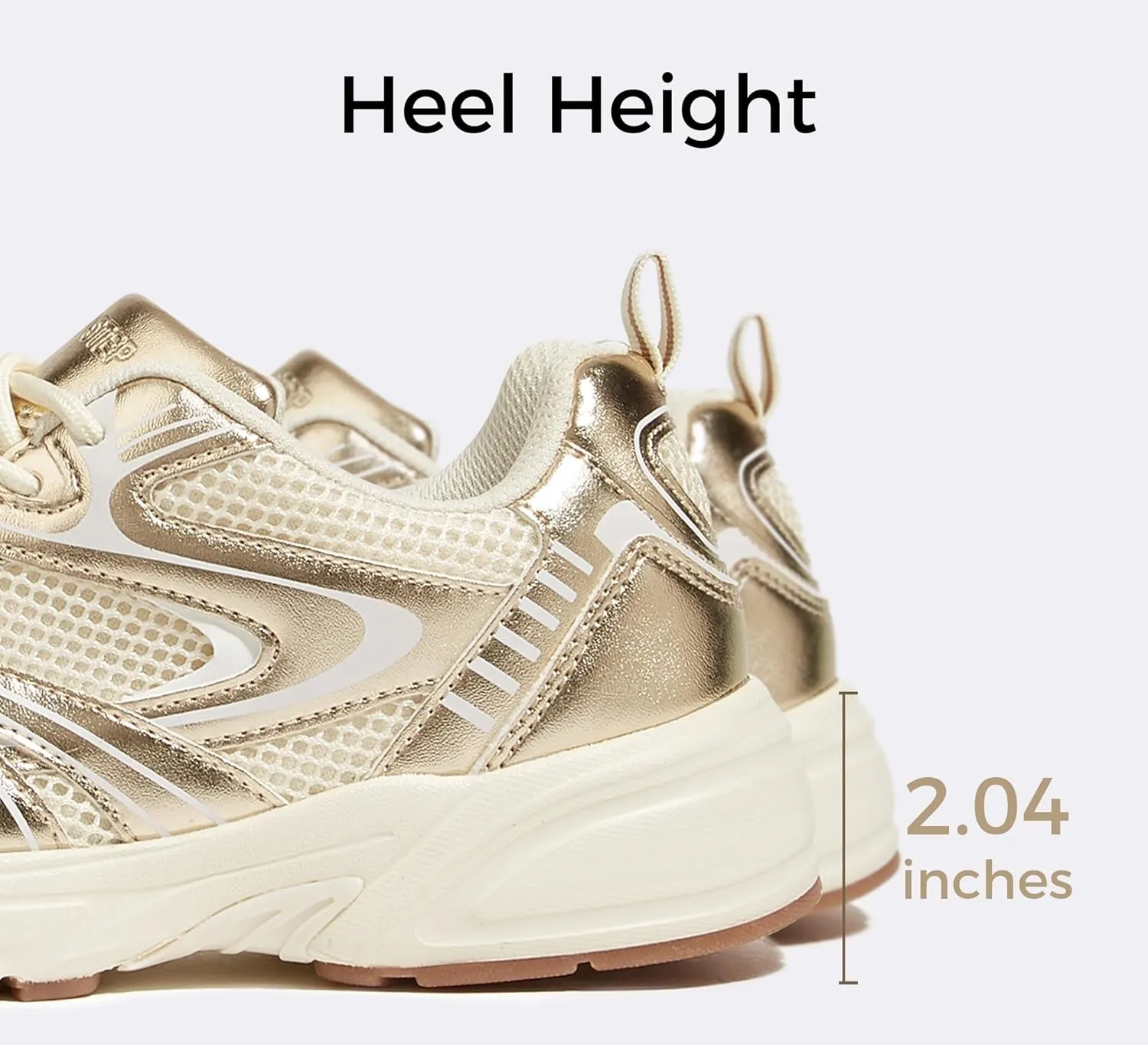 LUCKY STEP Women's Mesh Casual Fashion Sneakers Lace Up Lightweight Running Shoes Non Slip Breathable Chunky Shoes