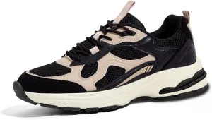 LUCKY STEP Women's Platform Chunky Fashion Sneakers Mesh Casual Running Tennis Workout Sport Work Trendy Athletic Walking Shoes