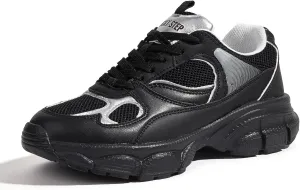LUCKY STEP Women's Running Shoe Platform Chunky Walking Sneakers Breathable Mesh Comfy Lightweight Fashion Casual Tennis Dad Shoes