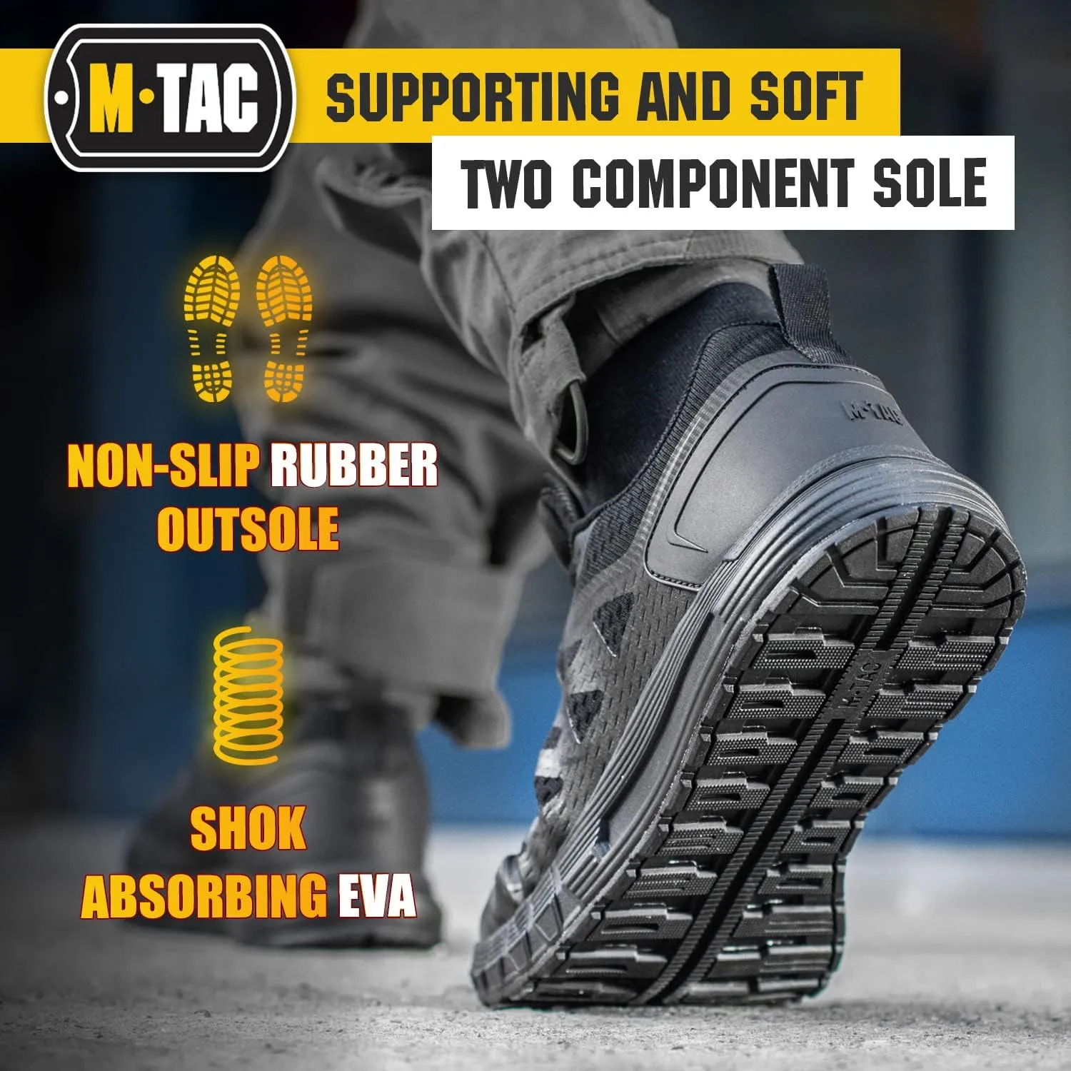 M-Tac Sport Tactical Running Walking Hiking Sneakers for Men - Mesh Lightweight