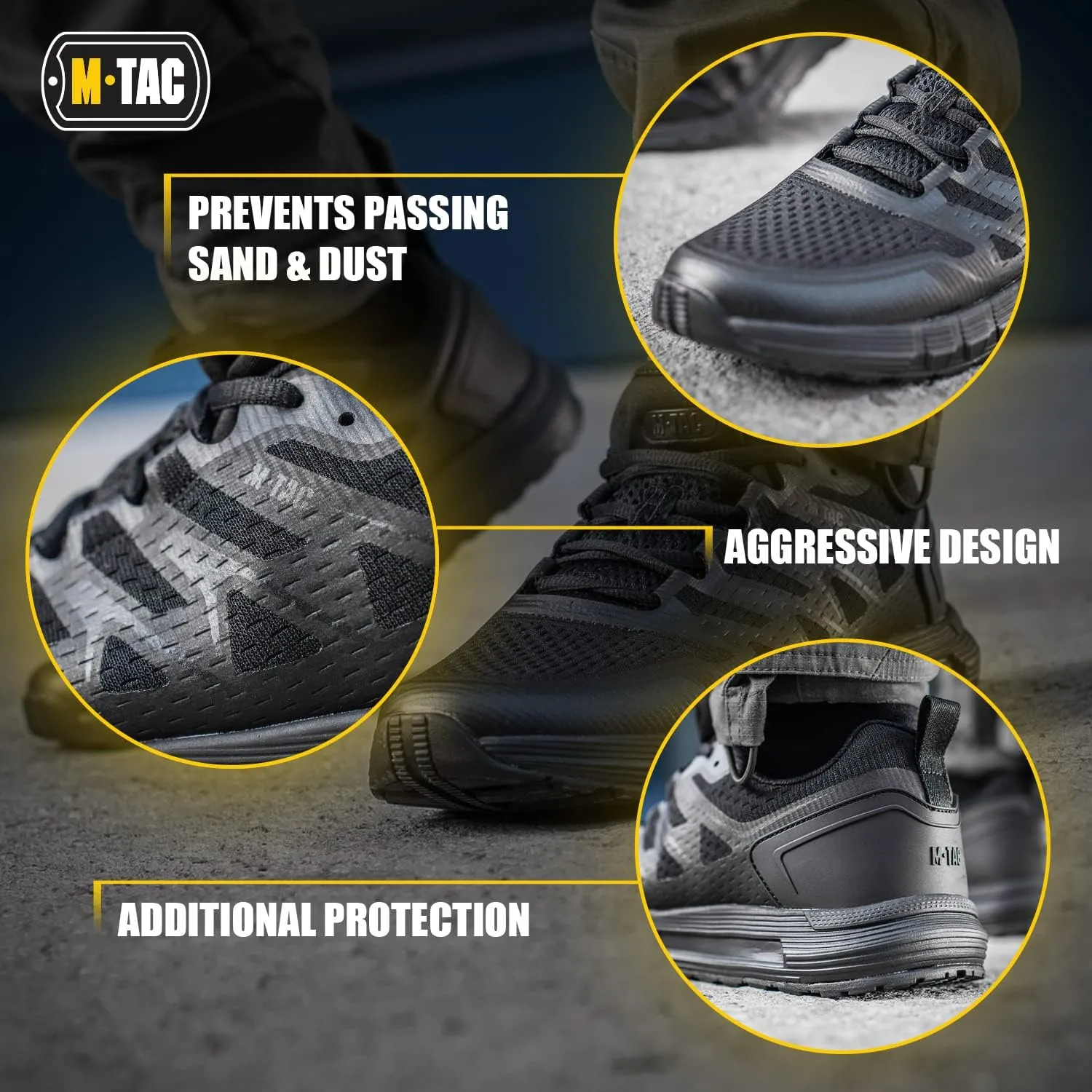 M-Tac Sport Tactical Running Walking Hiking Sneakers for Men - Mesh Lightweight