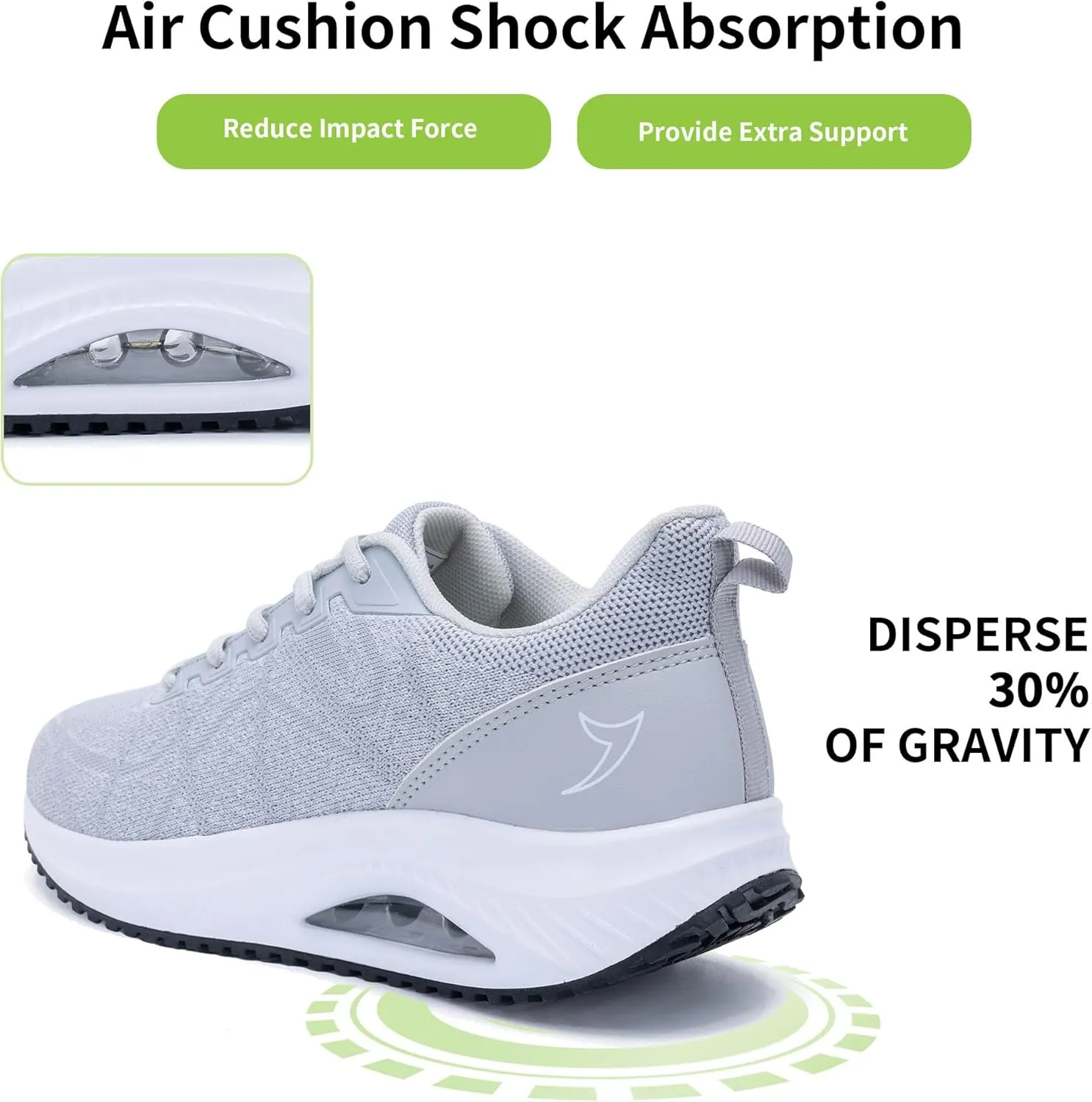 MAFEKE Womens Walking Shoes with Arch Support, Air Tennis Orthotic Fashion Sneakers for Plantar Fasciitis Pain Relief Size 5.5-11