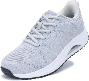 MAFEKE Womens Walking Shoes with Arch Support, Air Tennis Orthotic Fashion Sneakers for Plantar Fasciitis Pain Relief Size 5.5-11