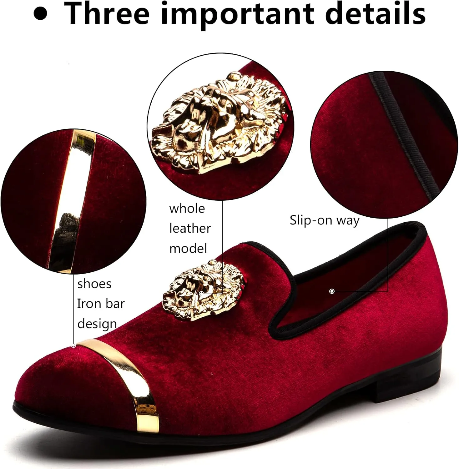 Meijiana Men's Fashion Classic Loafers Luxury Loafer Shoes and Weeding Dress Shoes for Men