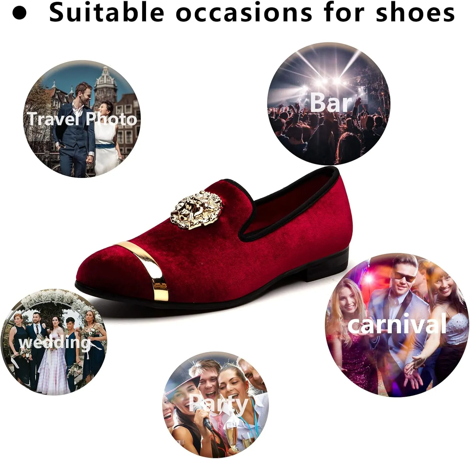 Meijiana Men's Fashion Classic Loafers Luxury Loafer Shoes and Weeding Dress Shoes for Men