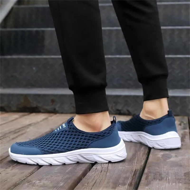 Men Non Slip Lightweight Walking Sneakers for Summer Sport Travel Aqua