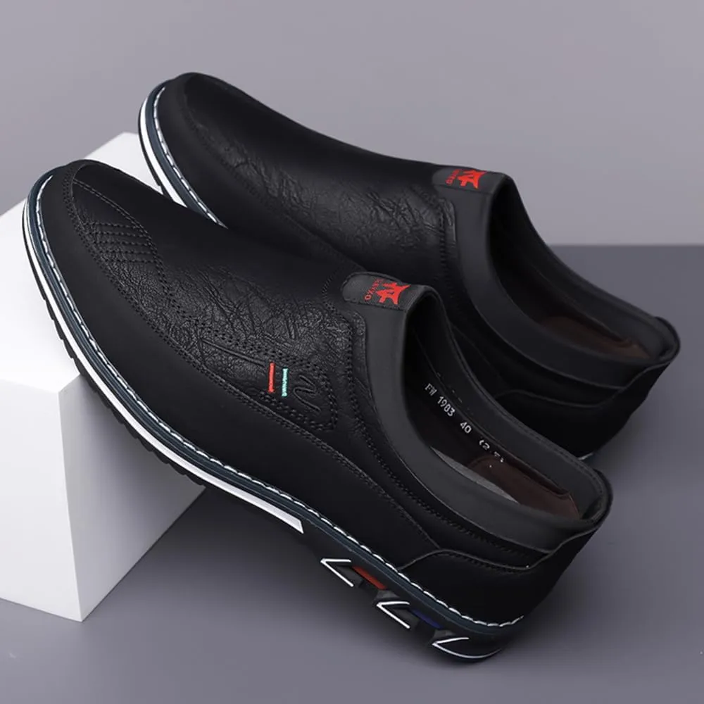 Men Slip-On Loafers Velvet Leather Oxfords Luxury Party Dress Shoes Nightclub Shoes