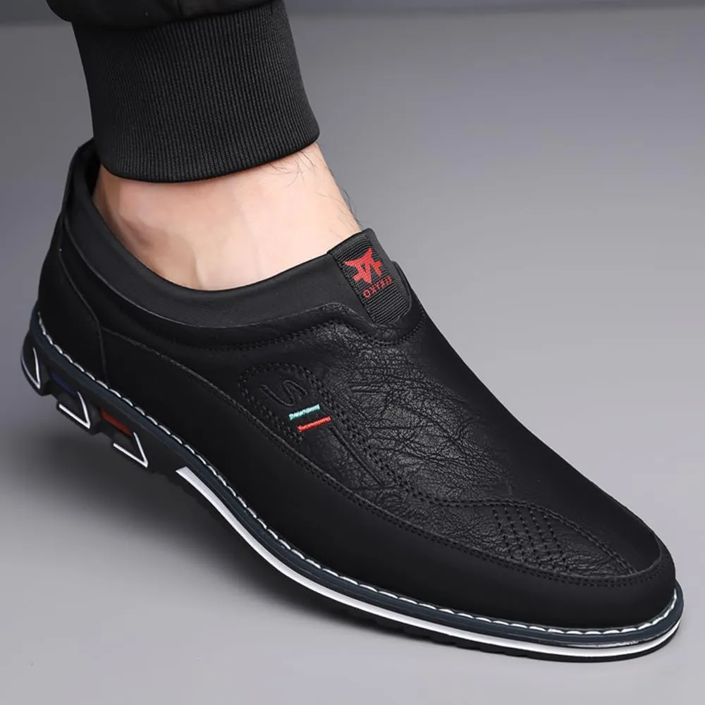 Men Slip-On Loafers Velvet Leather Oxfords Luxury Party Dress Shoes Nightclub Shoes