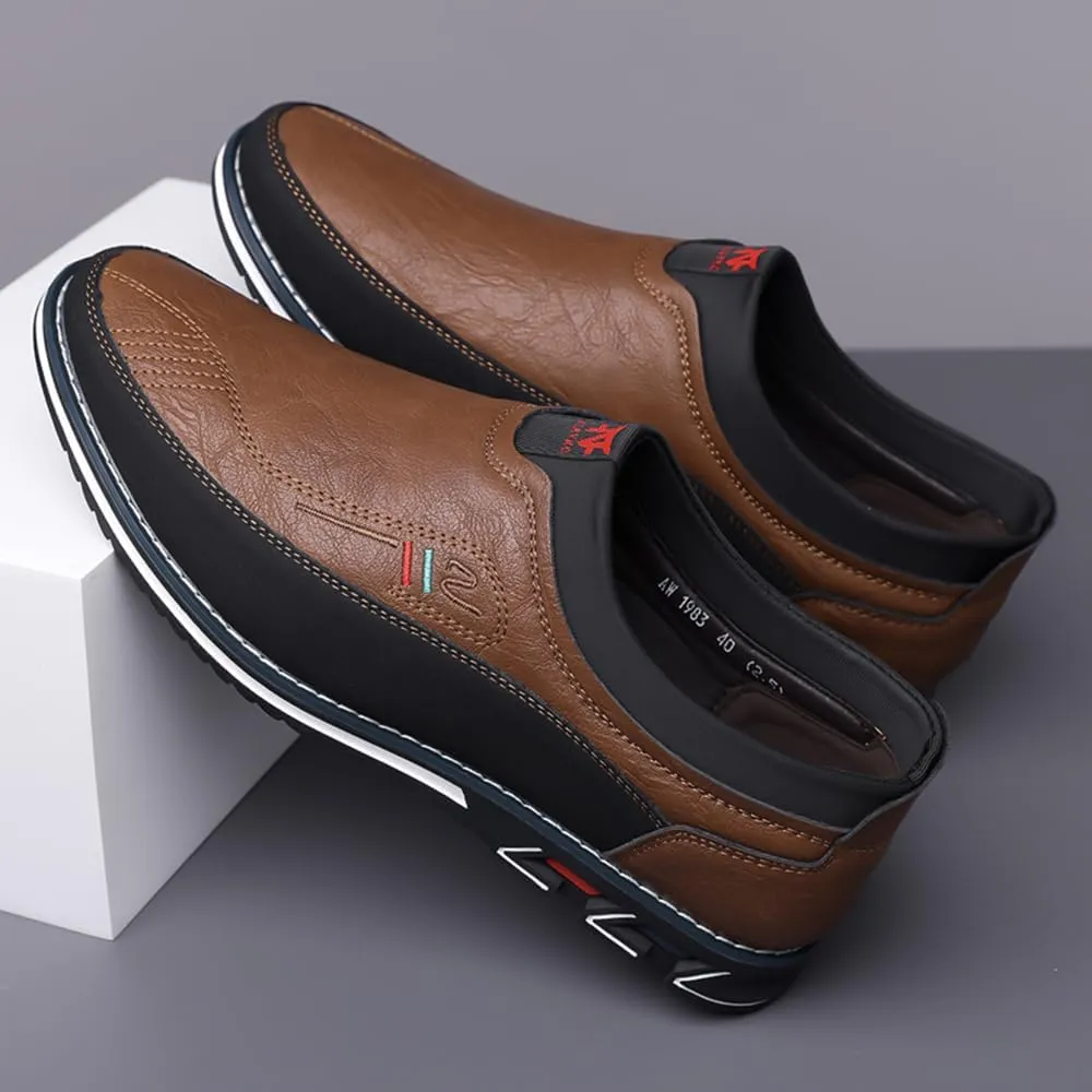 Men Slip-On Loafers Velvet Leather Oxfords Luxury Party Dress Shoes Nightclub Shoes