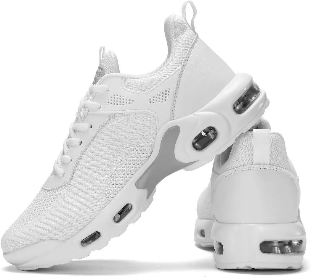 Men's Air Running Shoes Lightweight Breathable Walking Shoes Non Slip Fashion Sneakers Mesh Workout Casual Sports Shoes