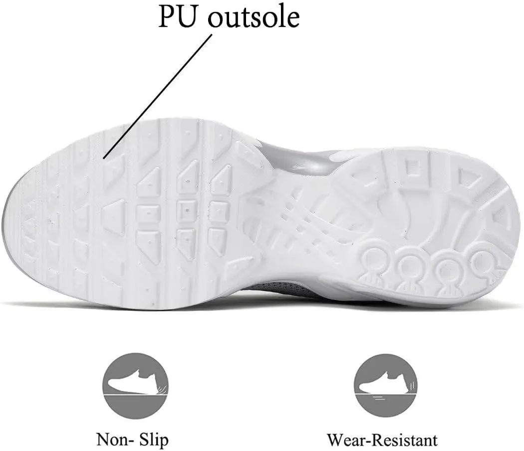 Men's Air Running Shoes Lightweight Breathable Walking Shoes Non Slip Fashion Sneakers Mesh Workout Casual Sports Shoes