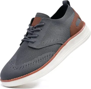 Men's Breeze Casual Sneakers Oxfords Lace-Up Lightweight Walking Shoes