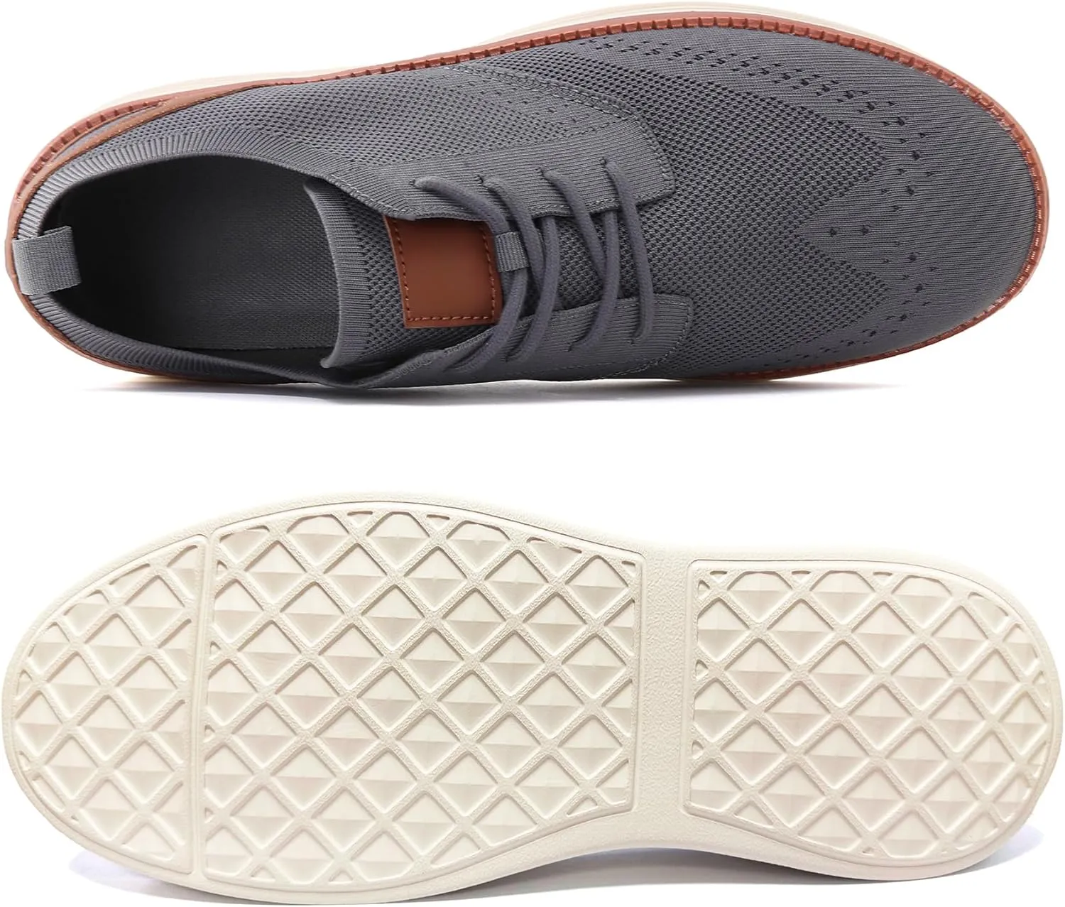 Men's Breeze Casual Sneakers Oxfords Lace-Up Lightweight Walking Shoes
