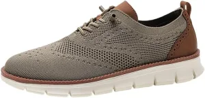 Mens Breeze Oxfords Lace Up Lightweight Comfortable Dress Mesh Sneakers Extra Wide Business Casual Walking Urban
