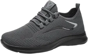 Men's Casual Dress Oxfords Shoes Breathable Knit Mesh Sneakers Lightweight Comfortable Walking Shoes Fitness Tennis Footwear