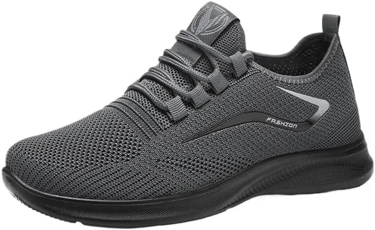 Men's Casual Dress Oxfords Shoes Breathable Knit Mesh Sneakers Lightweight Comfortable Walking Shoes Fitness Tennis Footwear