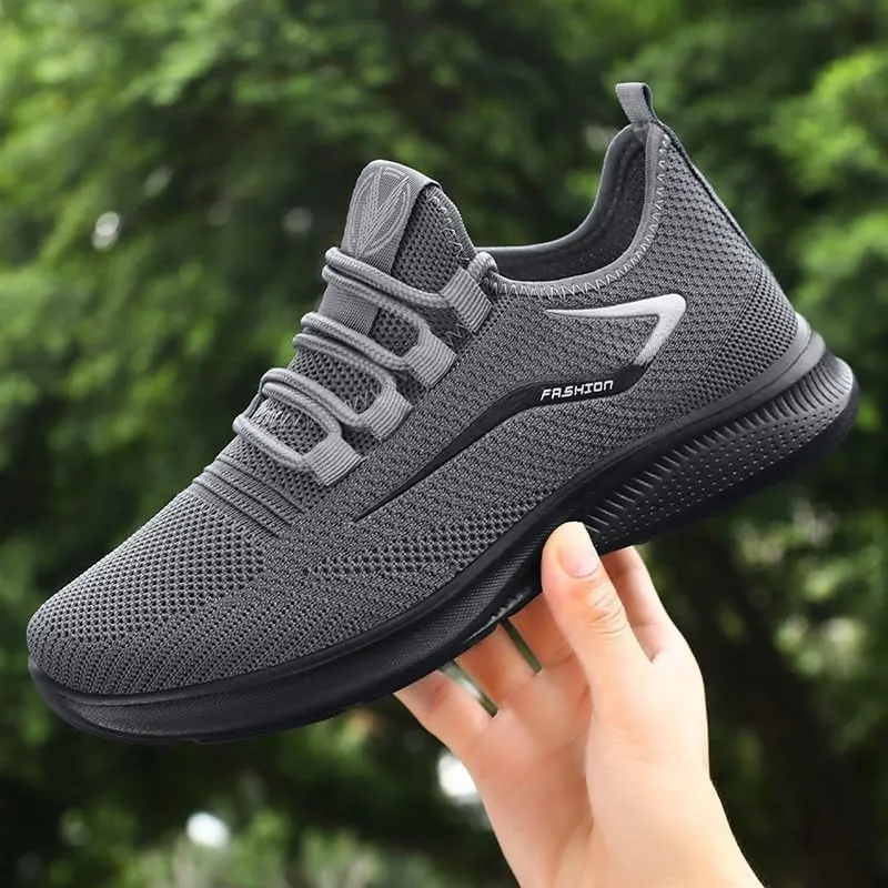 Men's Casual Dress Oxfords Shoes Breathable Knit Mesh Sneakers Lightweight Comfortable Walking Shoes Fitness Tennis Footwear