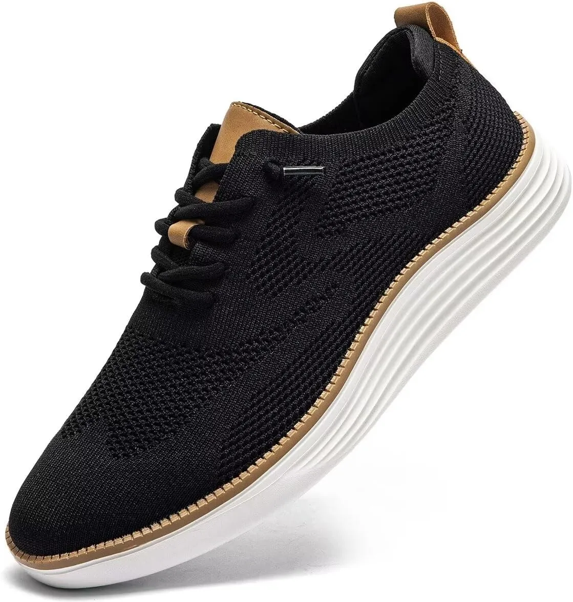 Mens Casual Dress Sneakers Fashion Walking Mesh Oxfords Shoes Business Work Lightweight Soft Sole