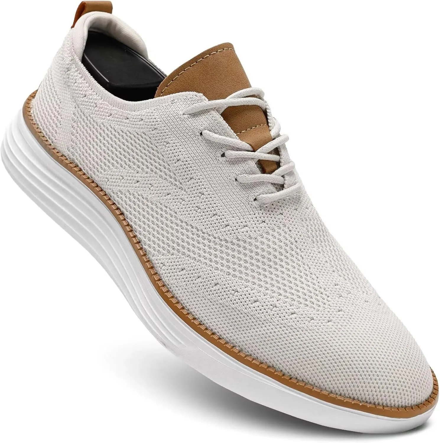 Mens Casual Dress Sneakers Fashion Walking Mesh Oxfords Shoes Business Work Lightweight Soft Sole