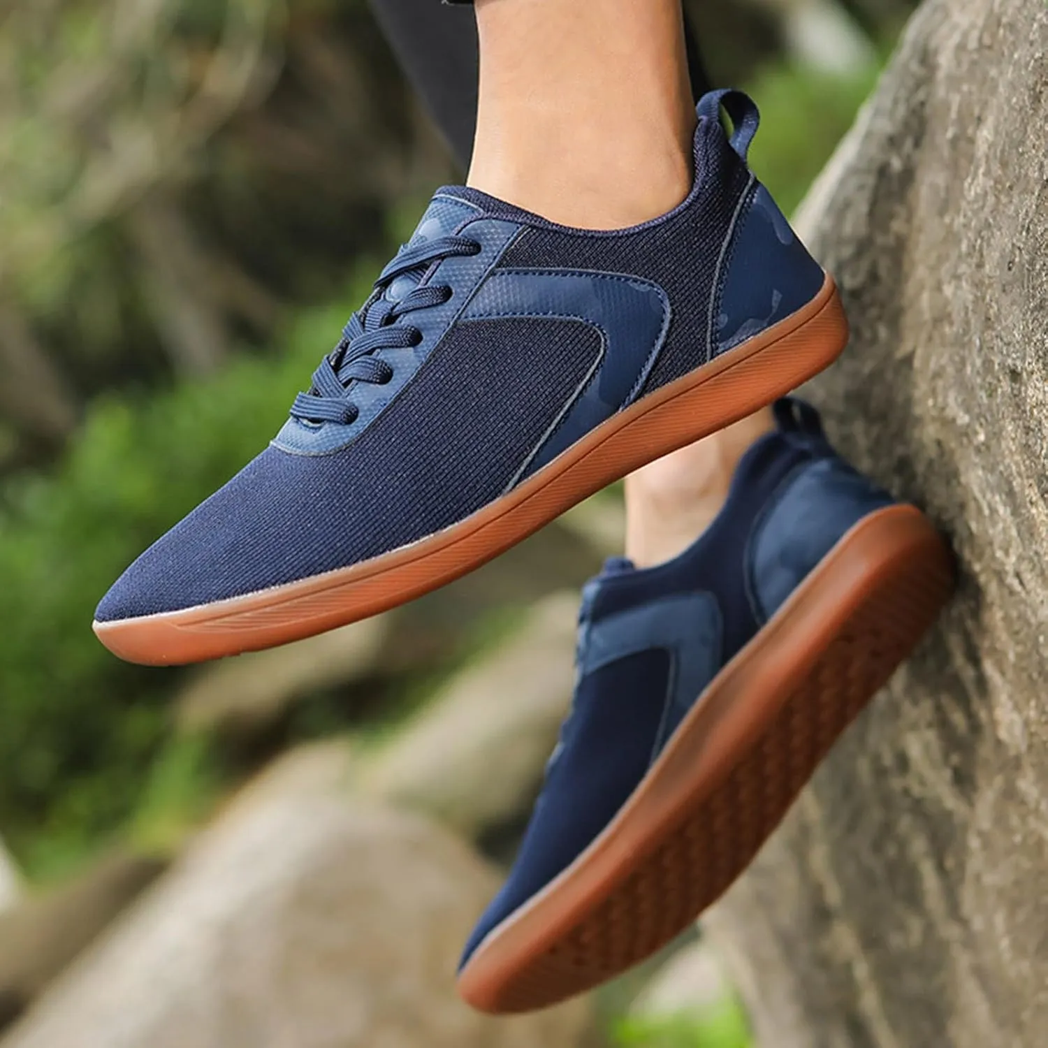 Men's Comfortable Canvas Shoes Lightweight Breathable Walking Shoe Gym Tennis Lightweight Elderly Slip on Shoes