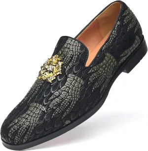 Mens Dress Loafers Buckle Fashion Luxury Party Wedding Shoes