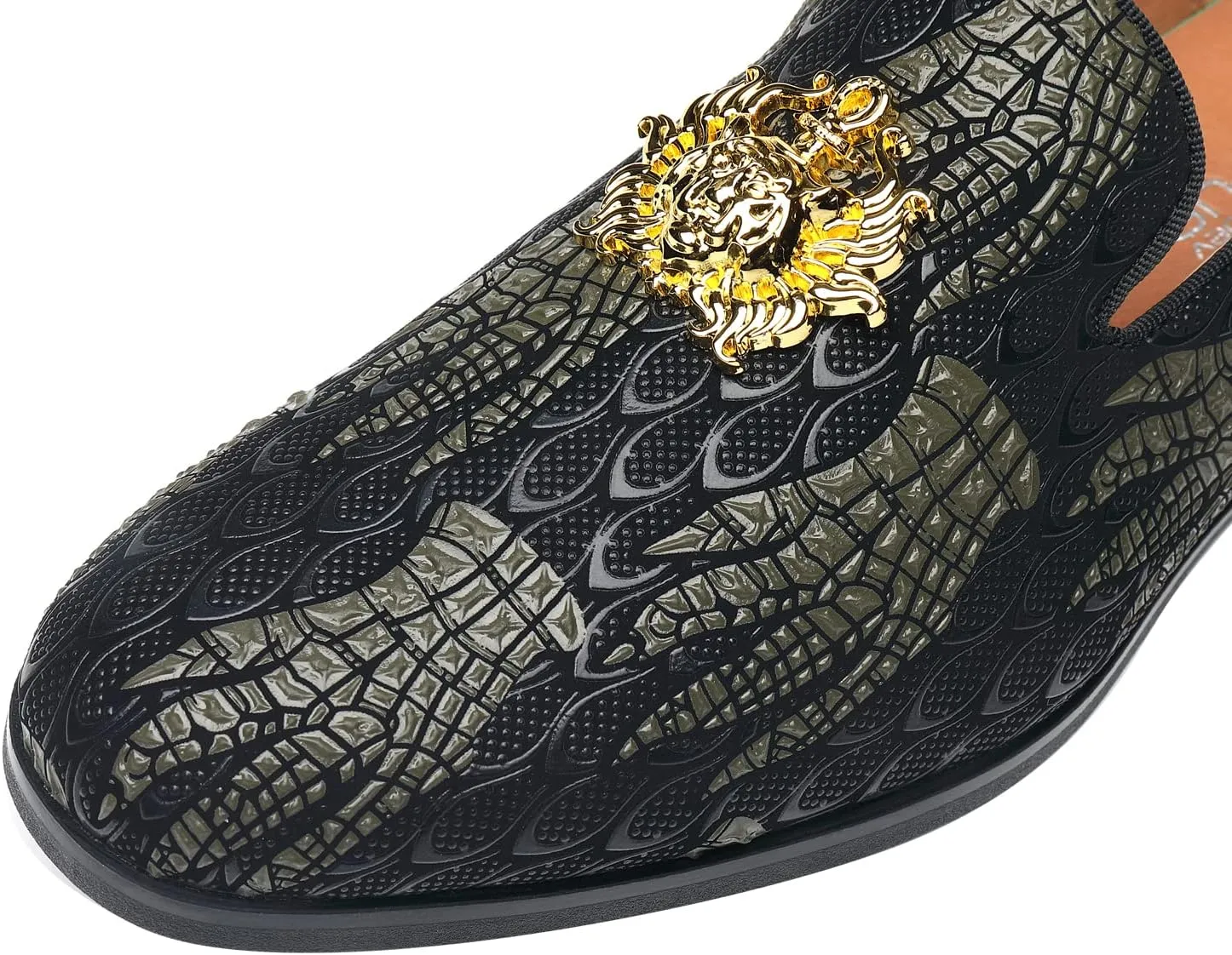 Mens Dress Loafers Buckle Fashion Luxury Party Wedding Shoes