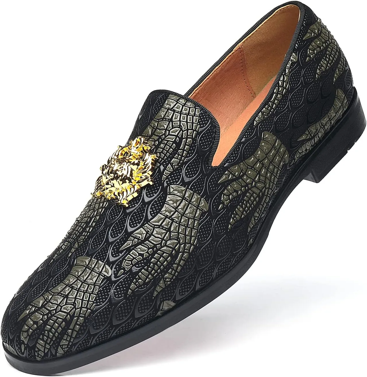 Mens Dress Loafers Buckle Fashion Luxury Party Wedding Shoes