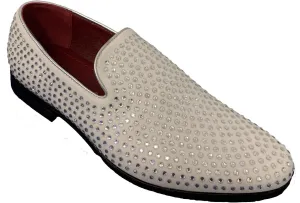 Men's Dress Shoes Rhinestone Loafers Stage Tuxedo Fashion Glitter Slip On Wedding Party
