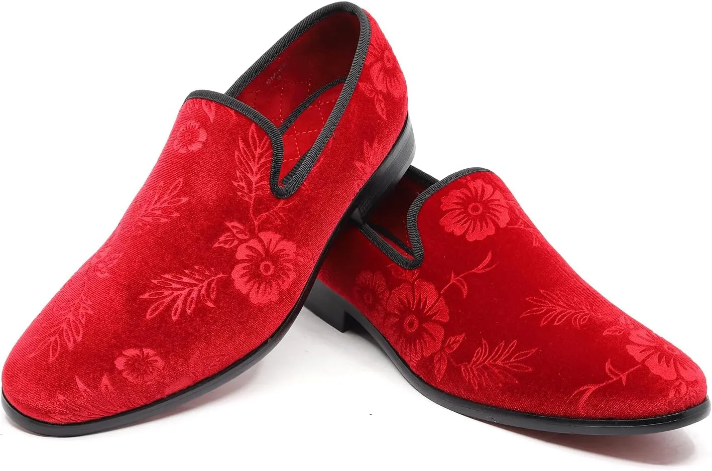 Men's Fashion Floral Dress Tuxedo Loafers Slip On Shoes SM-69