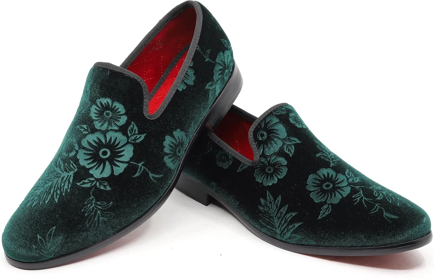 Men's Fashion Floral Dress Tuxedo Loafers Slip On Shoes SM-69