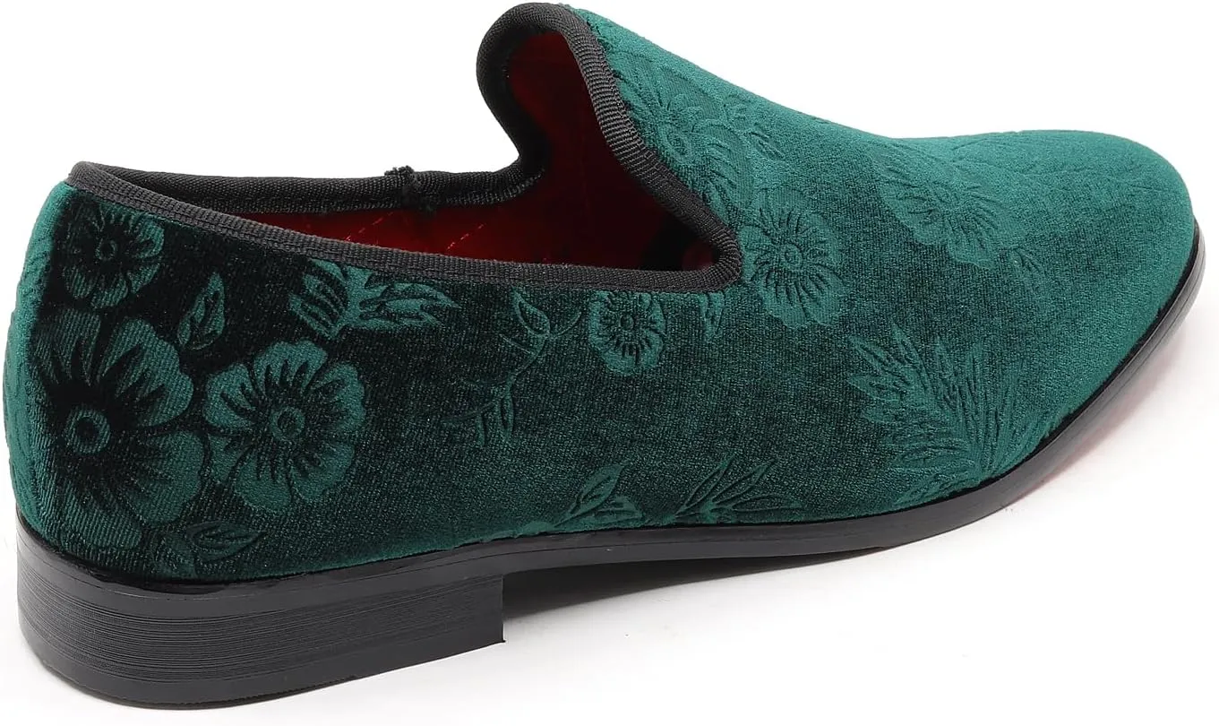 Men's Fashion Floral Dress Tuxedo Loafers Slip On Shoes SM-69