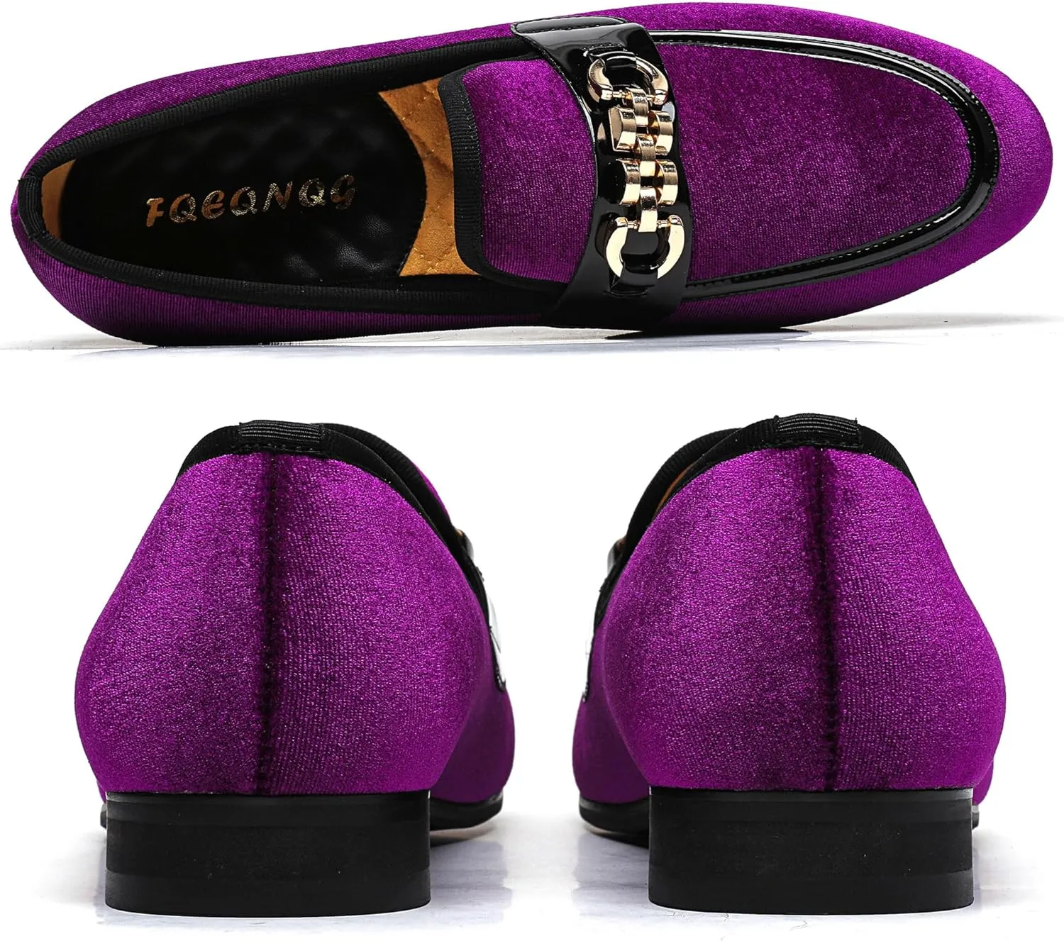 Men's Fashion Formal Velvet Loafers and Wedding Dress Shoes for Men, Penny Slip-On Smoking Luxury Men Casual Shoes