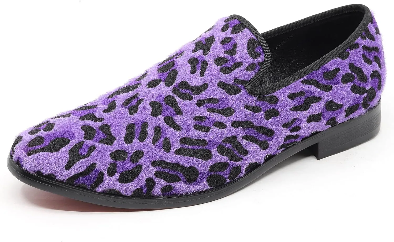 Men's Fashion Leopard Print Smoking Dress Loafers Slip On Shoes SM-03