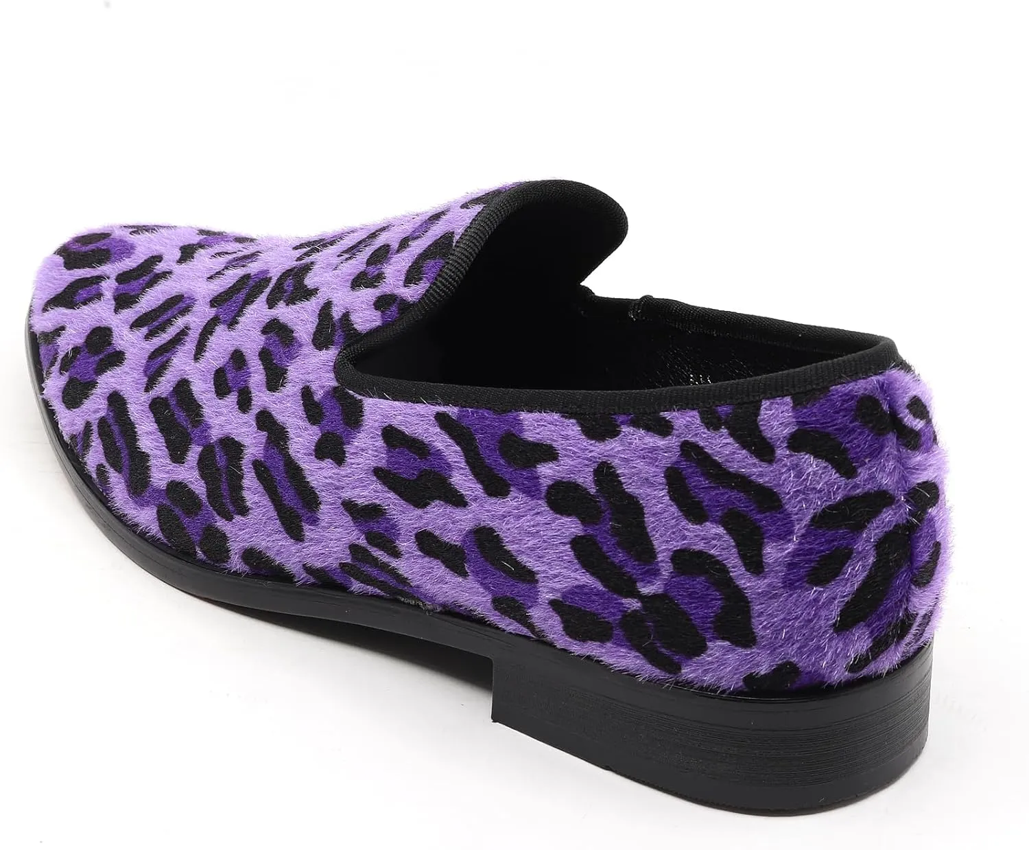 Men's Fashion Leopard Print Smoking Dress Loafers Slip On Shoes SM-03