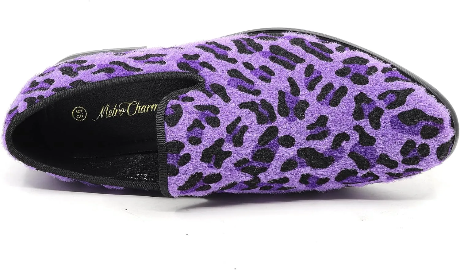 Men's Fashion Leopard Print Smoking Dress Loafers Slip On Shoes SM-03