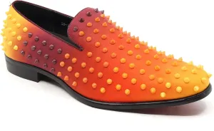 Men's Fashion Smoking Gradient Spike Dress Tuxedo Loafers Slip On Shoes SM-199