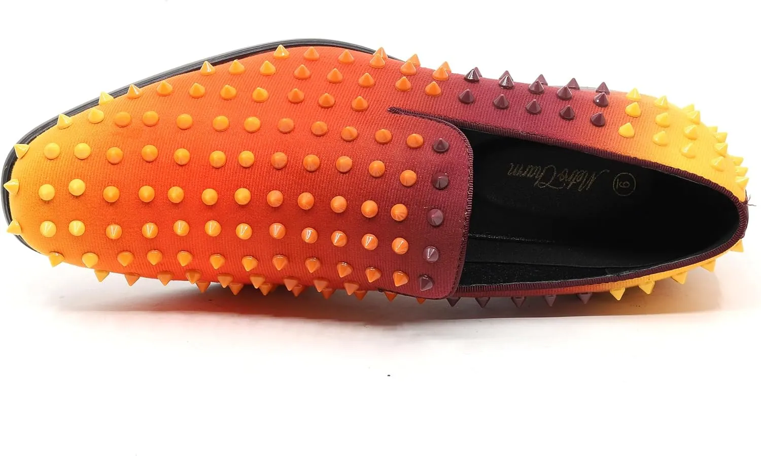 Men's Fashion Smoking Gradient Spike Dress Tuxedo Loafers Slip On Shoes SM-199