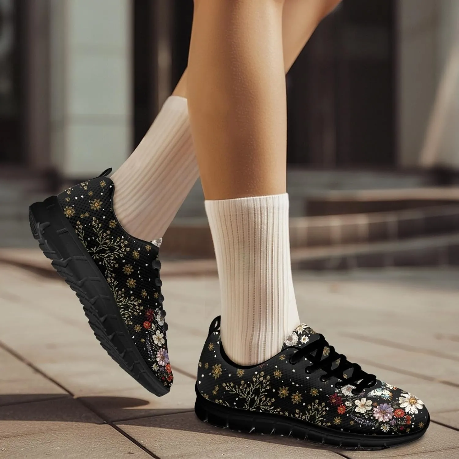 Men's Fashion Sneakers Breathable Mesh Road Running Shoes Cute Teens Girls Boys Walking Shoes
