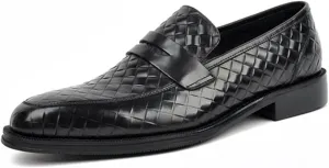 Men's Leather Driving Slip-on Dress Loafers Luxury Crocodile Print Soft Sole Business Oxford Shoes Classic Wedding Dress Shoes